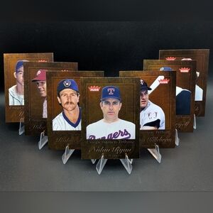2005 Fleer Tradition Cooperstown Tribute Bronze Serial #d Lot Nolan Ryan /1999 +